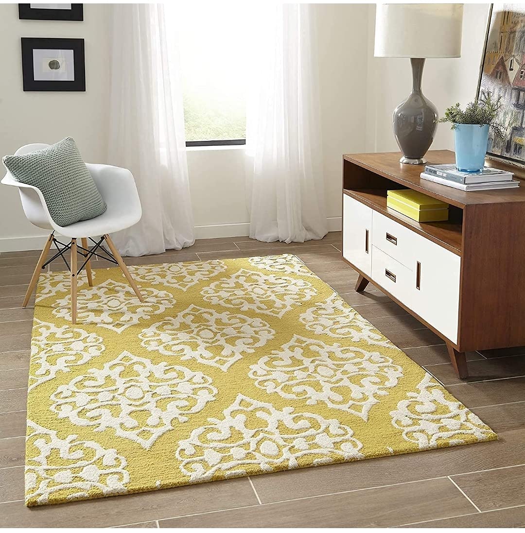 Zora Carpet Quality Matters Highly Solid Density Wool Woven Rectangular Carpet 