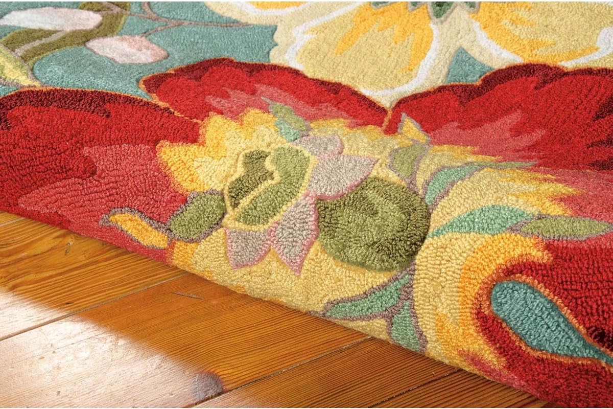ZORA CARPET Multi 11 Handmade Tuffted Blended Pure Woollen Carpet for Living Ro...