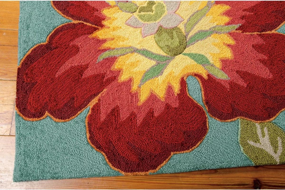 ZORA CARPET Multi 11 Handmade Tuffted Blended Pure Woollen Carpet for Living Ro...