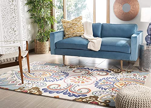 Quality Premium Hand Tufted Carpet for Bedroom, Living Room with 1 Inch Pile Height (7 x 10 Ft Size, Babypink) handmade carpet from Zorra Carpet
