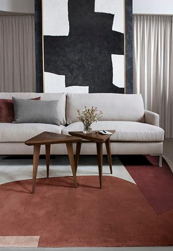 Zora Carpets Multi 8 Handmade Tuffted Blended Pure Woollen Carpet for Living Room Bedroom Size -3 X 5 Ft handmade carpet from Zorra Carpet