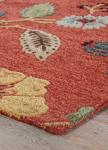 Zora Carpets Orange 1 Handmade Tuffted Blended Pure Woollen Carpet for Living Room Bedroom Size -3 X 5 Ft handmade carpet by Zorra Carpet
