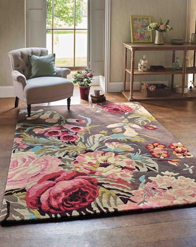Zora Carpets Purple Handmade Tuffted Blended Pure Woollen Carpet for Living Room Bedroom Size -3 X 5 Ft handmade carpet from Zorra Carpet