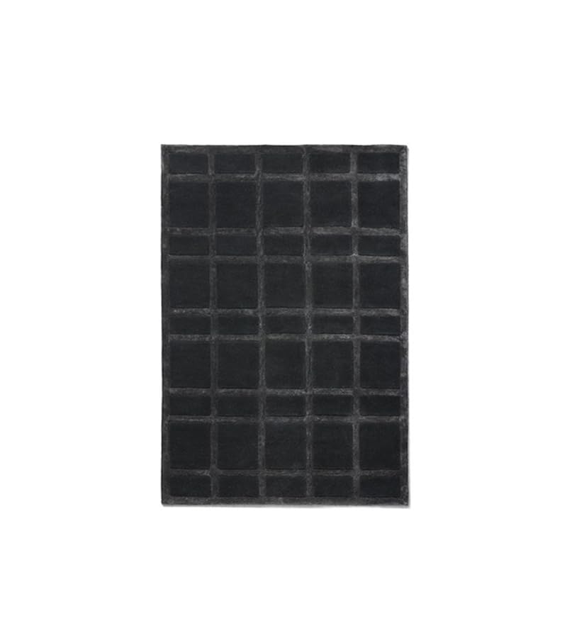 Zora CarpetHandmade High-Low Hand Tufted Floral Wool Area Rug|Thick & Soft Carpet for Living Room, Bedroom & Kitchen Decor(Charcoal 1, 3 x 5 Feet) handmade carpet by Zorra Carpet