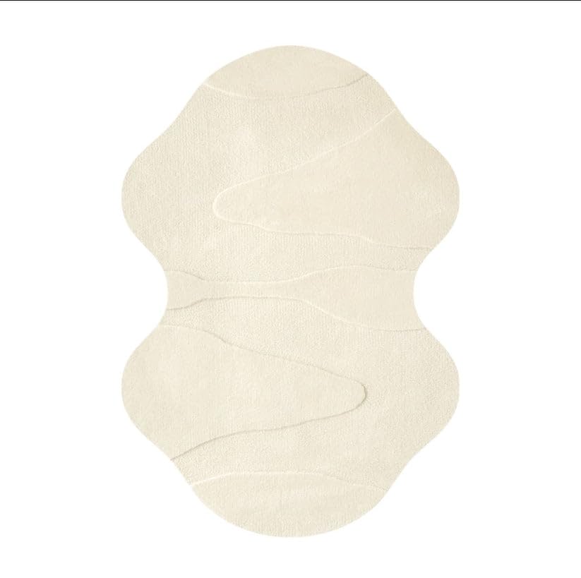 Premium Hand Tufted Wool Area Carpet | Irregular Shape, Carpet for Living Room, Bedroom & Kitchen Decor handmade carpet by Zorra Carpet