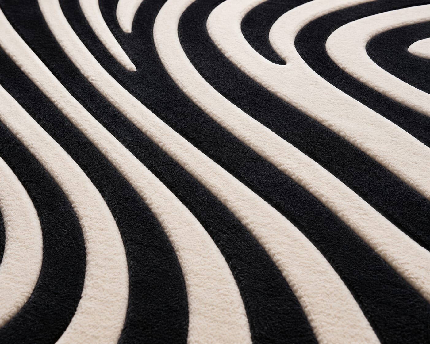 Premium New Zealand Wool Zebra Rug view 6