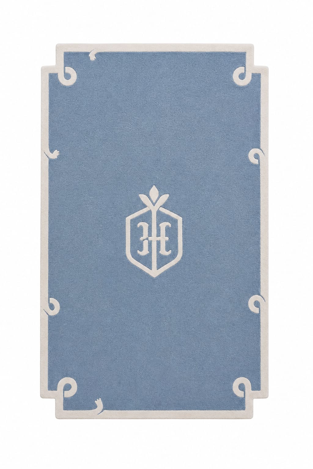 Sky Blue Hand Tufted New Zealand Wool Rug | Luxury Modern Designer Carpet