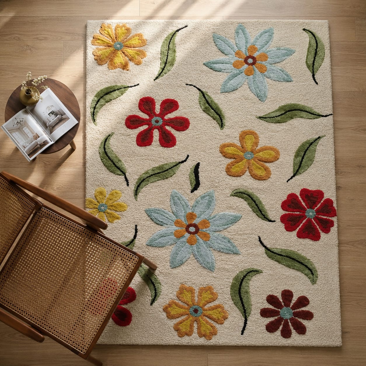 Zora Carpet Quality Matters Highly Solid Density Wool Woven Rectangular Carpet