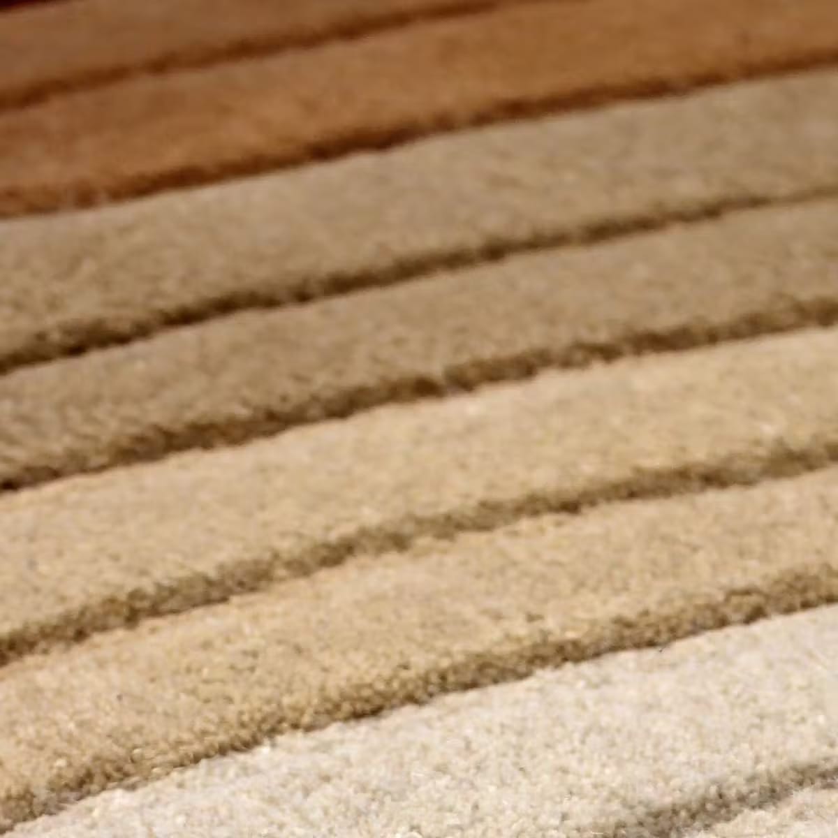 Modern Organic Abstract Hand-Tufted Wool Rug - Brown & Beige view 6