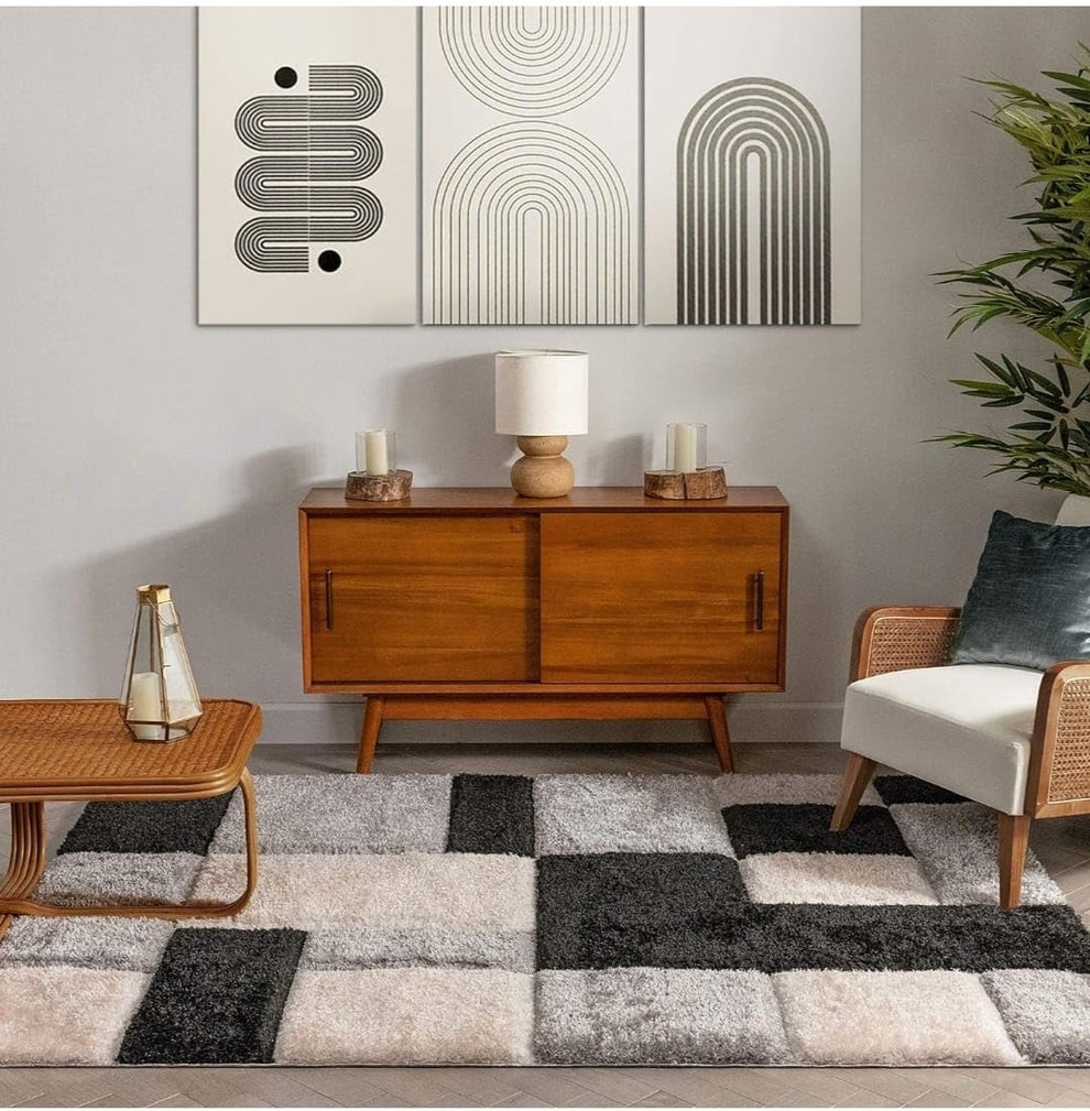 Super Soft Microfiber Fluffy & Plush 3d Hand-Tufted Area Rug view 3