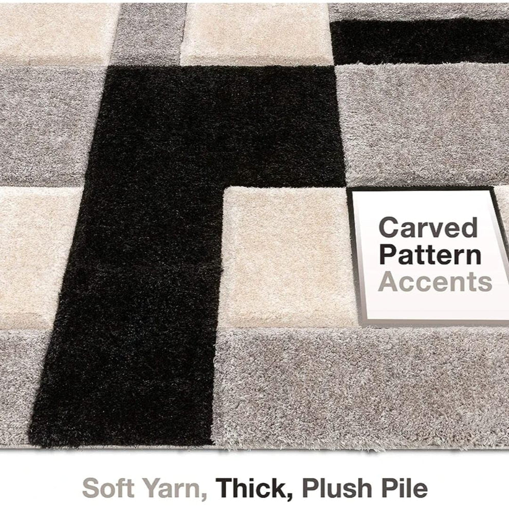 Super Soft Microfiber Fluffy & Plush 3d Hand-Tufted Area Rug view 4
