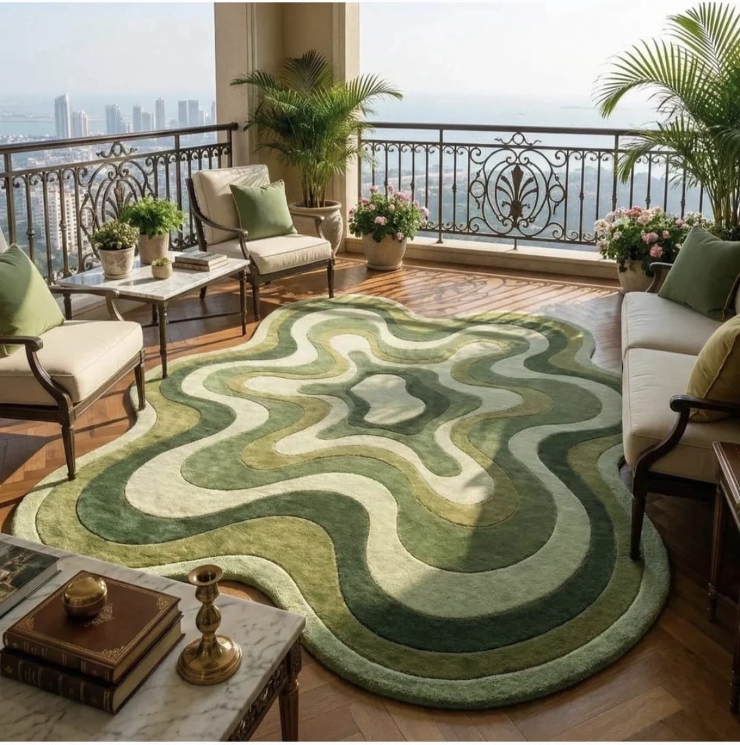 Premium Hand-Tufted New Zealand Wool Rug â€“ Soft, Durable & Kid-Friendly Statement Carpet handmade carpet by Zorra Carpet