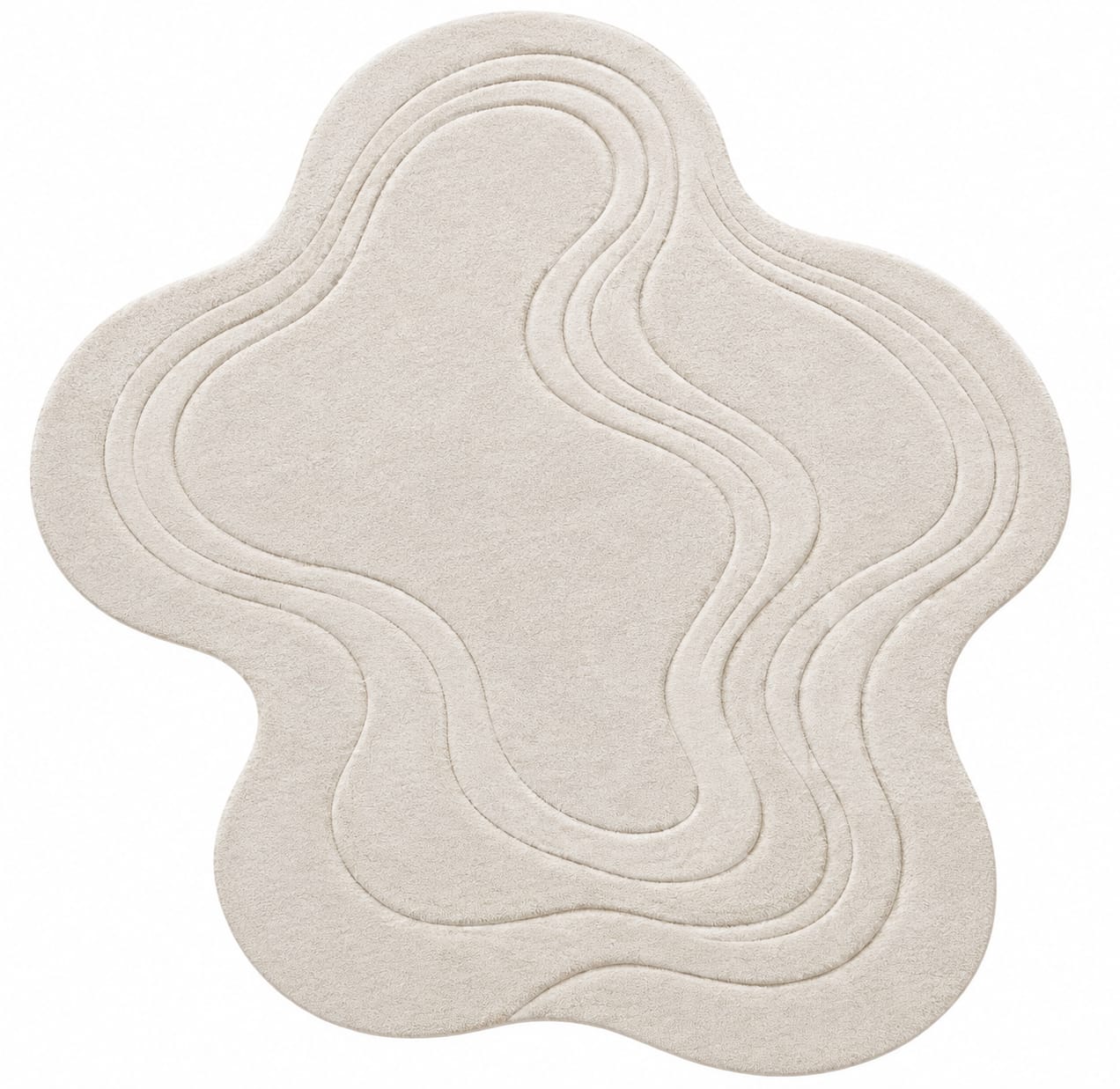Luxury Hand-Tufted Wool Abstract Wave Rug | Zora Carpet
