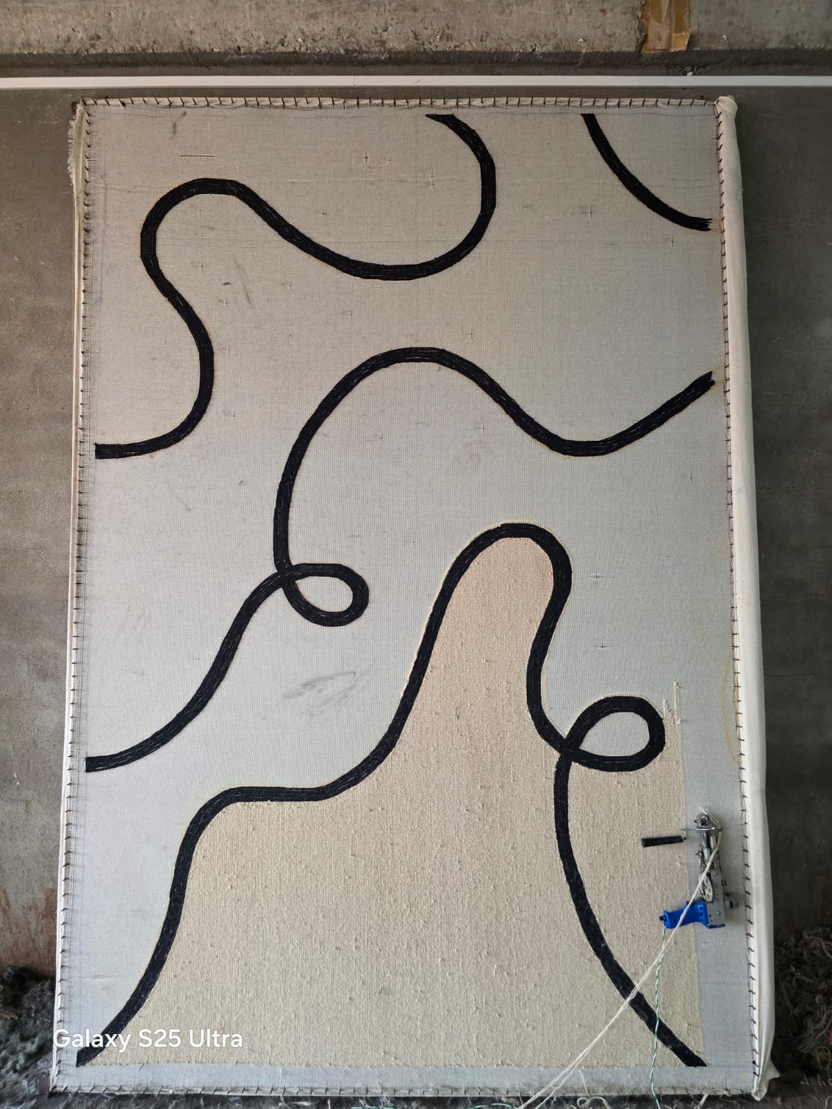 Contemporary Abstract New Zealand Wool Rug view 7