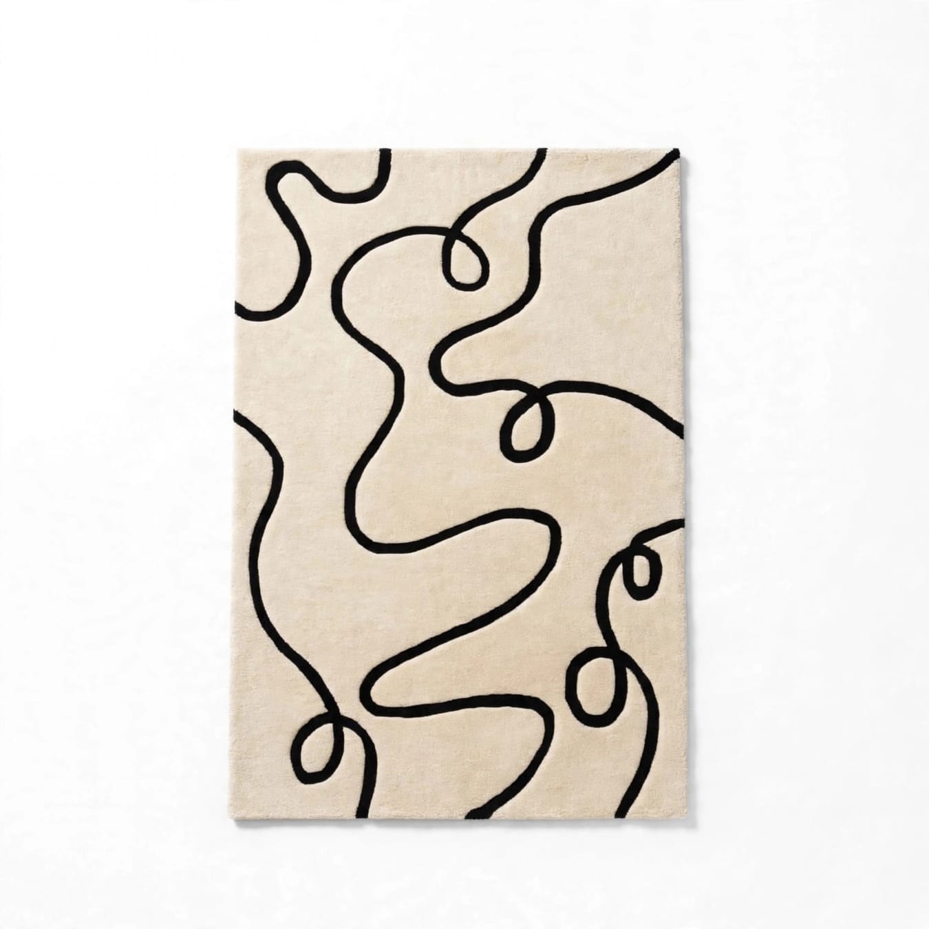 Contemporary Abstract New Zealand Wool Rug view 9