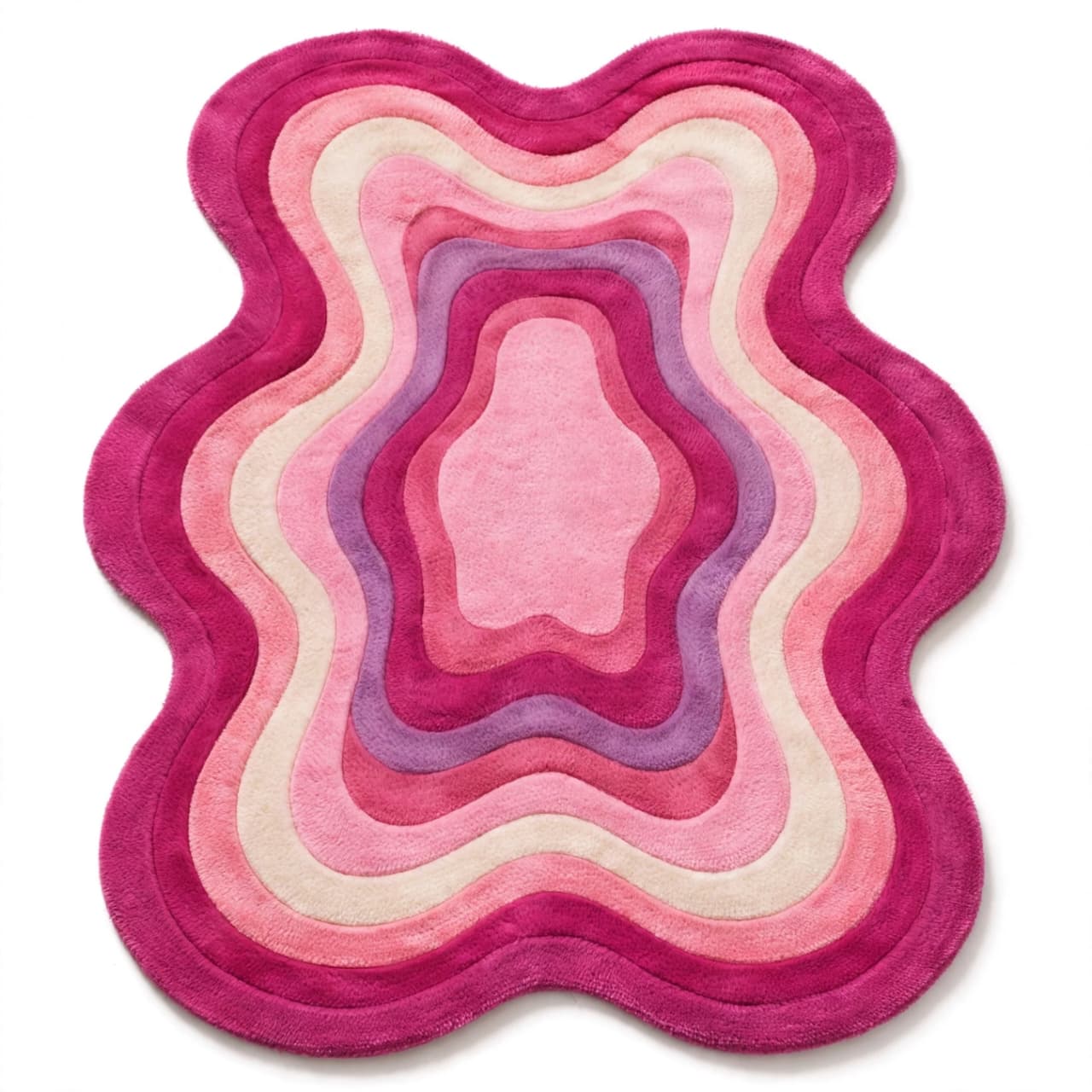 Ombre Abstract Irregular Wavy Rug view 2